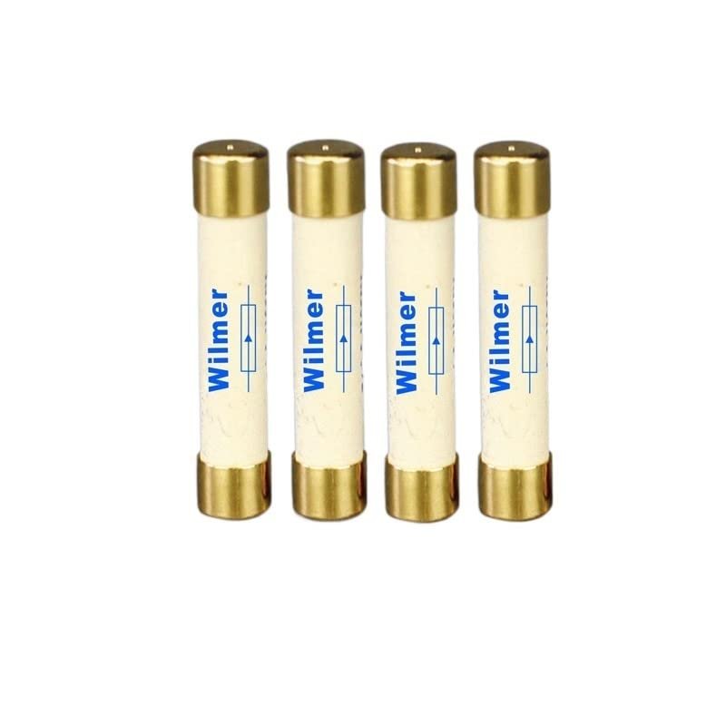 NOVOCE 6 * 32MM 10A Sterling Silver Fuse Tube Gold-Plated Slow Blow Fuse HiFi Fever Grade CD Turntable Amplifier Preamp Post-amp