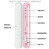 YINVA Pencil Case for Apple Pencil 1st/2nd Generation, Holder and Storage Box for iPad Pencil Accessories, Tips (Pink) view 3