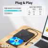 PHIXERO External 3D Blu Ray DVD Drive Burner for Laptop, Portable Blu-ray Drive USB 3.0, Support Blu Ray Play and M-DISC, for Mac OS, Windows xp/7/8/10, Linux, Vista view 3