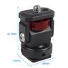 FEICHAO Rotation Monitor Holder 1/4 to 1/4/Cold Shoe Mount Adapter Compatible with Hero 13, OSMO 360, DSLR Camera Flash Light Stabilizer Accessories (A Without Pin+Black) view 2