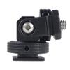FEICHAO Rotation Monitor Holder 1/4 to 1/4/Cold Shoe Mount Adapter Compatible with Hero 13, OSMO 360, DSLR Camera Flash Light Stabilizer Accessories (A Without Pin+Black) view 4