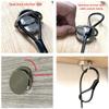LORADAR Stainless Steel Security Anchor Base Plate,Desk Mount Anchor D Ring Hooks for Cable Locks (1 Pack) view 4