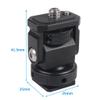 FEICHAO Rotation Monitor Holder 1/4 to 1/4/Cold Shoe Mount Adapter Compatible with Hero 13, OSMO 360, DSLR Camera Flash Light Stabilizer Accessories (B with Pin+Black) view 2