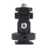 FEICHAO Rotation Monitor Holder 1/4 to 1/4/Cold Shoe Mount Adapter Compatible with Hero 13, OSMO 360, DSLR Camera Flash Light Stabilizer Accessories (B with Pin+Black) view 4
