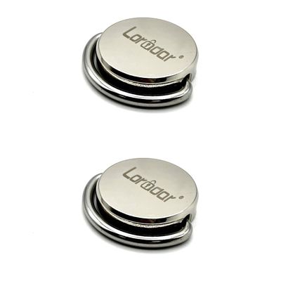 LORADAR Stainless Steel Security Anchor Base Plate,Desk Mount Anchor D Ring Hooks for Cable Locks (2 Pack)