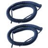 2 PCS Industrial Spring Spiral Coiled Cable CNC Handheld Encoder Manual Pulse Generator MPG 6 cores 0.2, 7.5m Stretch Length view 1