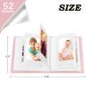 Ruibytree 52 Pockets Small Photo Album 2x3 for Instax Mini, Pink, 2 Pack view 4