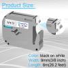 USUPERINK 40 Pack Compatible for Brother P Touch M Tape M-K221 MK221 M221 M-221 9mm 3/8 Inch 0.35'' Black on White Label Tape for PT-45M PT-55BM PT-55S PT-65 PT-65SB Label Maker Refill view 2