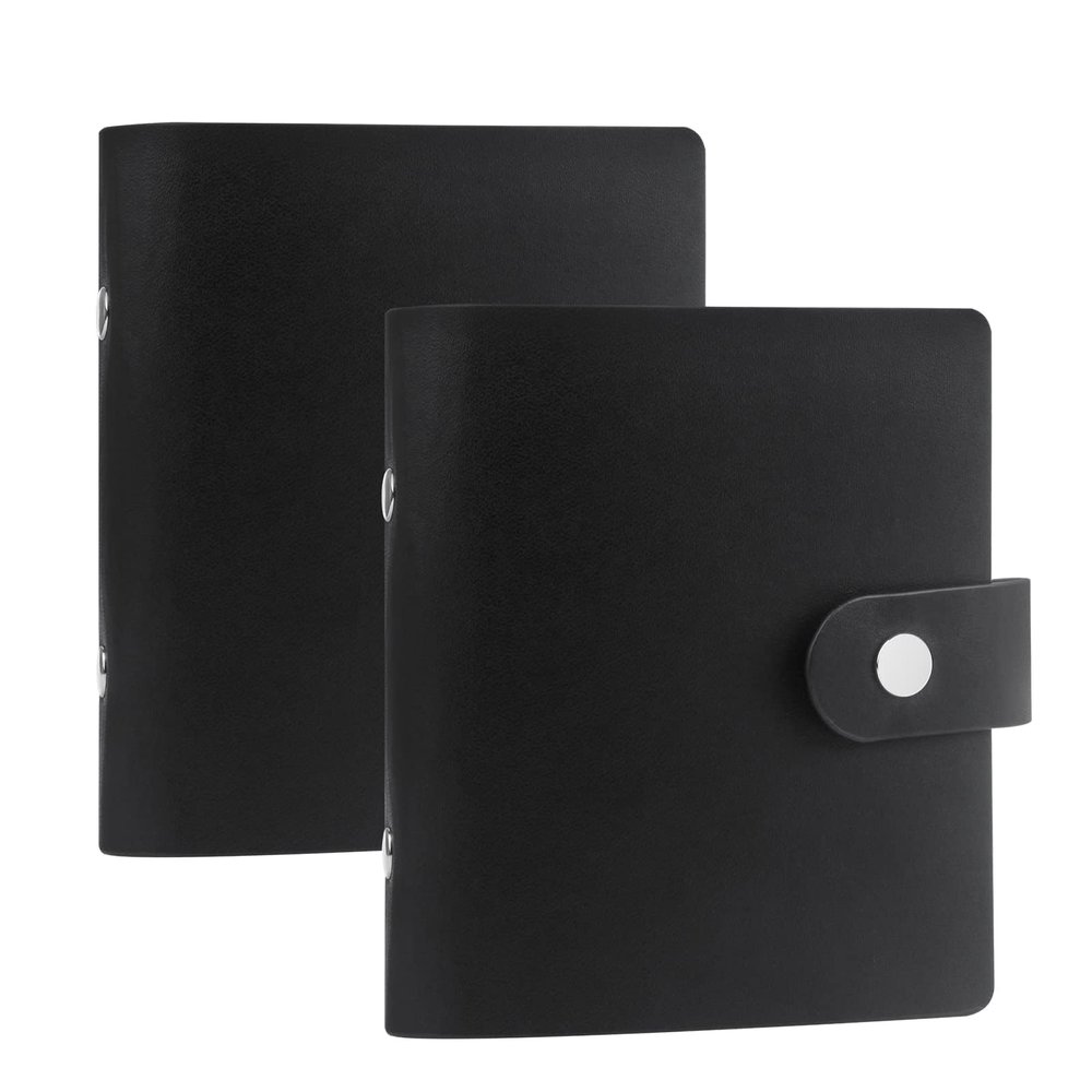 Ruibytree 52 Pockets Small Photo Album 2x3 for Instax Mini, Black, 2 Pack