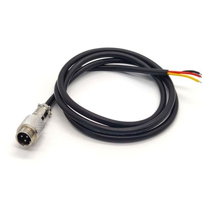 GXMRHWY 10pcs GX12 3 Pin Male Cordset Butt Joint Type Connector Single Ended Cable 1M