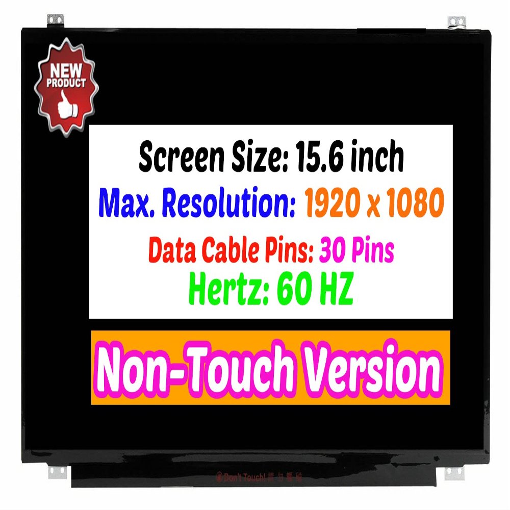 BTSELSS 15.6" Non-Touch Screen Replacement for Acer Chromebook 15 CB5-571-C09S NX.MUNAA.003 LCD Display Panel FHD 1920 * 1080 30 pin (with Tabs)