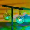 Henoyso 4 Pairs Light up Disco Ball Earrings for Women 70s 80s Jewelry LED Light Glow Earrings for Women Girls Disco Jewelry Gifts Bachelorette Dance Costume Accessories view 3
