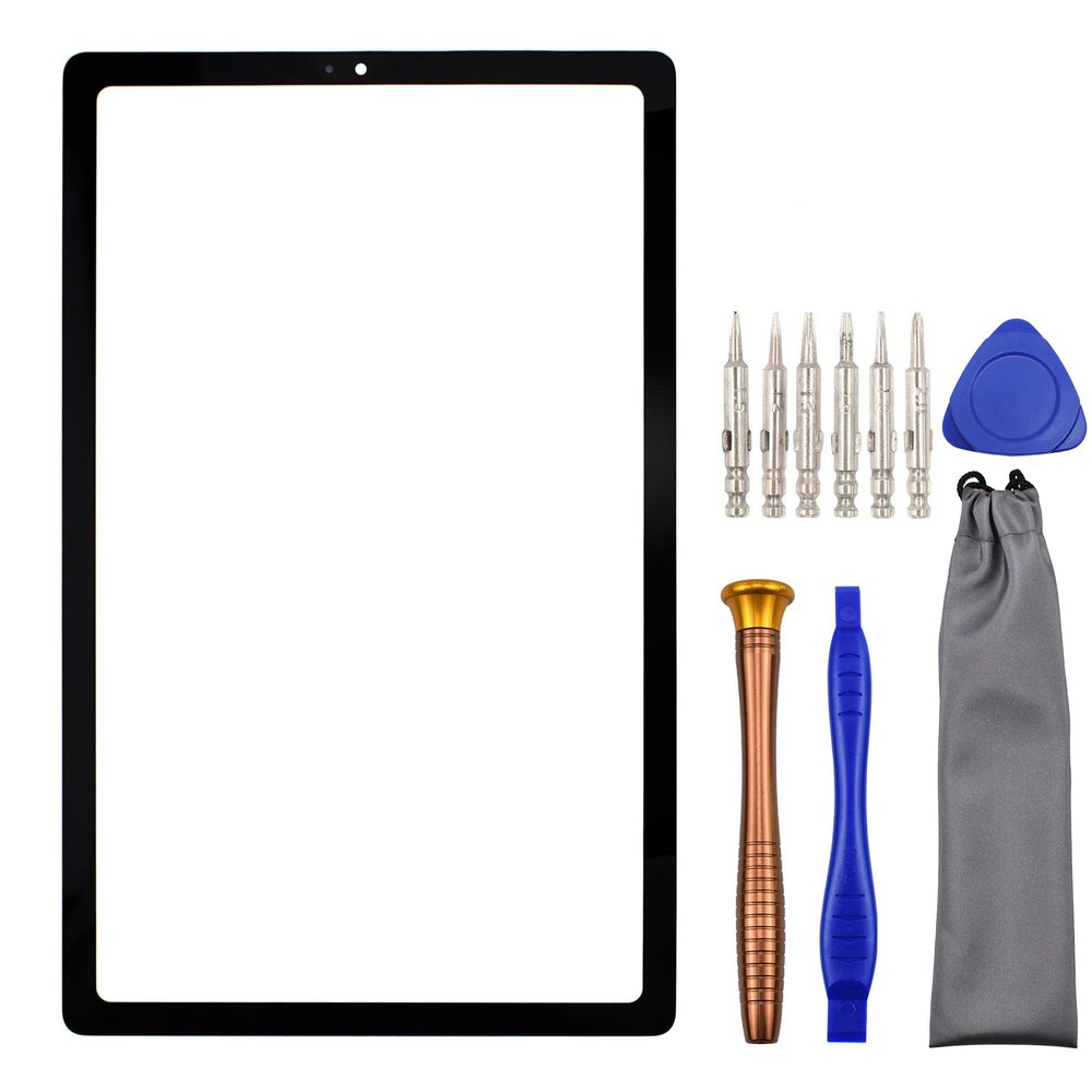 Tablet Front Glass Screen Repair Part for Samsung Galaxy Tab S6 SM-T860 SM-T865 with Tool Kit Black 10.5"