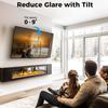UL Listed Tilting Low Profile TV Wall Mount - Holds Most 26-60 Inch TVs Up to 99 lbs, Quick Release Lock, Max VESA 400x400mm, Fits 8''-16'' Studs - by USX STAR view 4