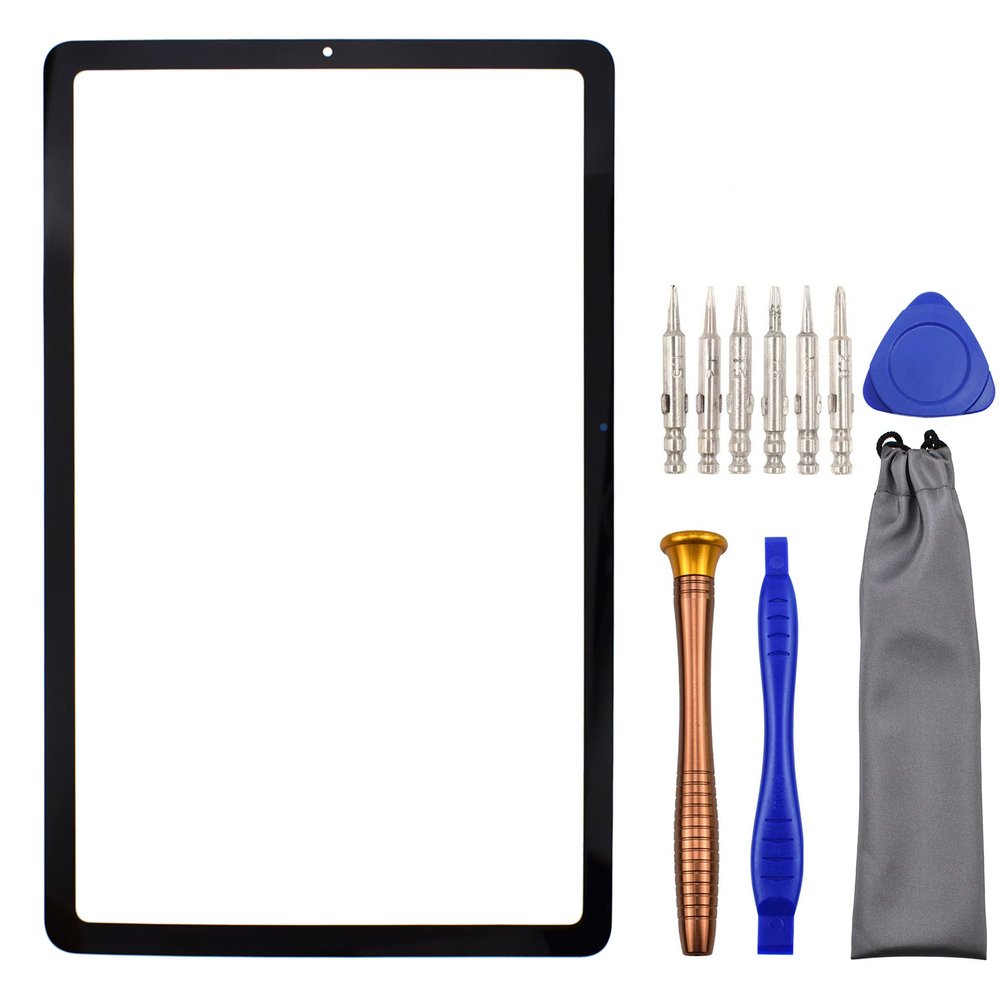 Tablet Front Glass Screen Repair Part for Samsung Galaxy Tab S6 Lite SM-P610 SM-P615 with Tool Kit Black 10.4"
