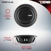 DS18 PSW12.4S 12" Shallow Mount Subwoofer 1200 Watts Max Power 600 Watts RMS Single Voice Coil 4 OHMS Water Resistant - Best Sub for Tight Spaces in Car & Trucks - 1 Speaker view 4