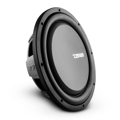 DS18 PSW12.2D 12" Shallow Mount Subwoofer 1200 Watts Max Power 600 Watts RMS Dual Voice Coil 2+2 OHMS Water Resistant - Best Sub for Tight Spaces in Car & Trucks - 1 Speaker