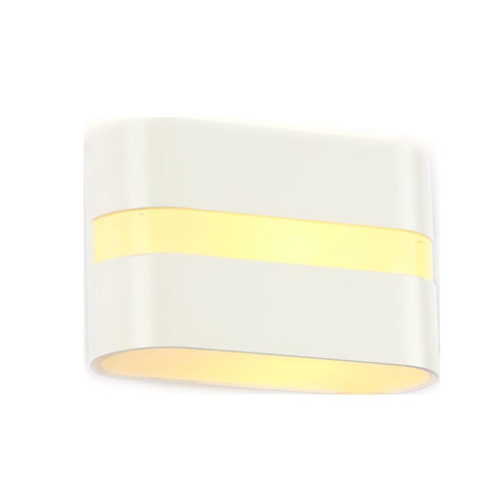 ZWPAYF European Simple Style Rustproof Aluminium Wall Sconces White Finish Geometry Wall lamp Up and Down Luminescence Wall Lights Suitable for Door Head Aisle Balcony Wall Light Fixtures
