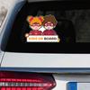 Leniutor Baby On Board Sticker for Cars, Cute High Intensity Reflective Vinyl Kids in Car Decals for Car Window Bumper Safety Sign Baby Boy Girl Sticker (Reflective Cute Baby, 1) view 2