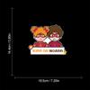 Leniutor Baby On Board Sticker for Cars, Cute High Intensity Reflective Vinyl Kids in Car Decals for Car Window Bumper Safety Sign Baby Boy Girl Sticker (Reflective Cute Baby, 1) view 3