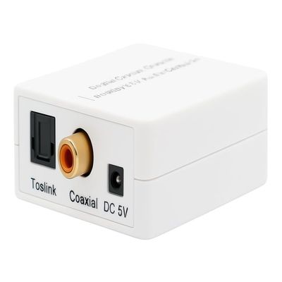 Digital Optical Coaxial S/PDIF to Stereo RCA Audio DAC Converter