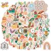 100pcs Bohemia Stickers, Aesthetic Boho Water Bottle Stickers, Cute Aesthetic Stickers, Chromebook Stickers, Assorted Sticker Pack(Stickers for Kids, Teens, Adults) view 1