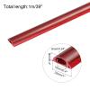 PATIKIL Floor/Wall Cable Raceway Cord Cover 39" Lx1 Wx0.4 H Cord Hider Channel Self-Adhesive Red for TV Wire Management view 2