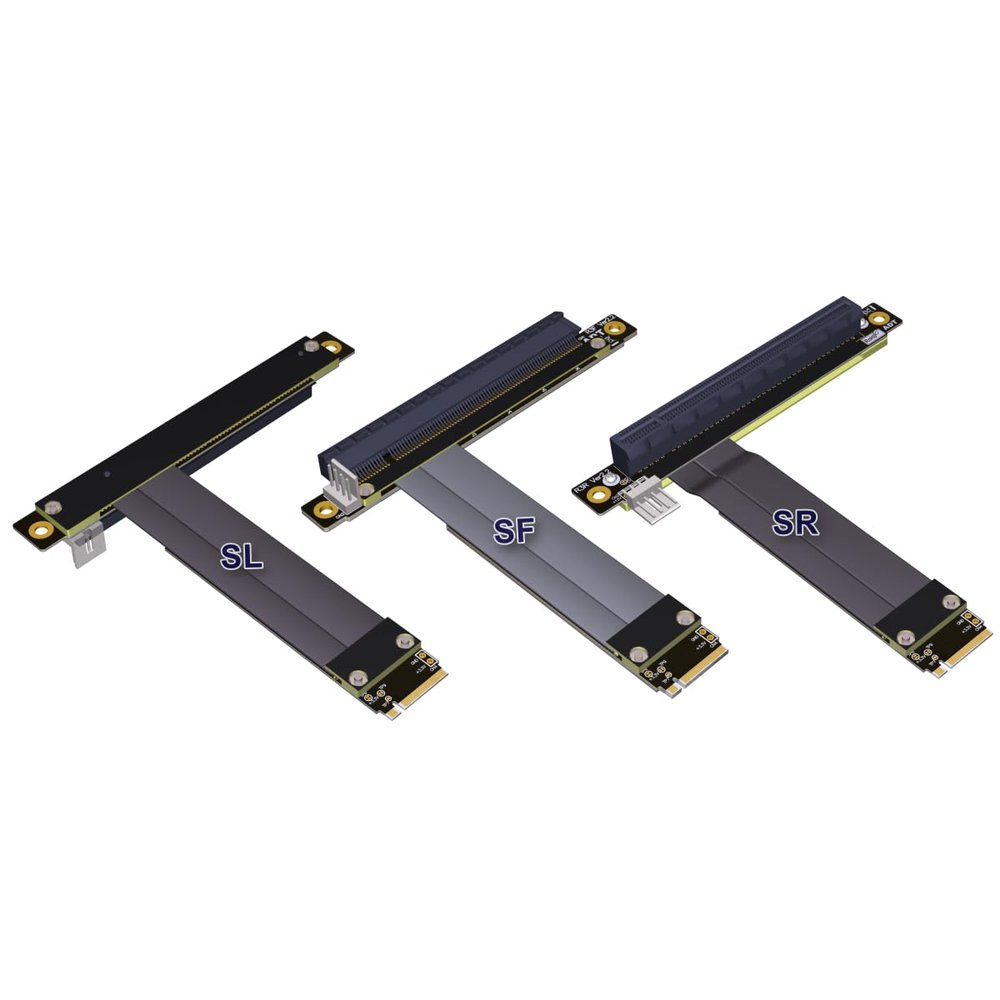 ADTLINK PCIe 4.0/3.0 x4 M.2 NGFF NVMe Key M Extender Cable to PCIE x16 Graphics Card Riser Adapter 16x PCI-e PCI-Express for M2 2230 2242 2260 2280 (50cm) (40cm, R43SL 3.0)
