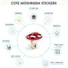 100pcs Cute Mushroom Stickers for Water Bottles, Cute Stickers, Mushroom Sticker Pack, Laptop Stickers, Chromebook, Tablet Stickers, Mushroom Gift, Stickers for Teens(Stickers for Adults) view 2