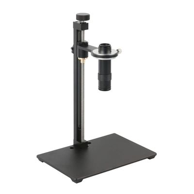 RADHAX Microscope Kit Portable Aluminum Alloy Video Microscope Camera Stand, Holder Adjustable 50mm Focus Bracket Microscope Lens Adapters (Color : with B Type 130X)