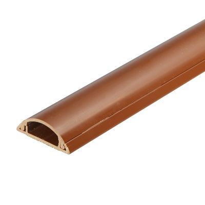PATIKIL Floor/Wall Cable Raceway Cord Cover 39" Lx1.2 Wx0.4 H Cord Hider Channel Self-Adhesive Coffee for TV Wire Management