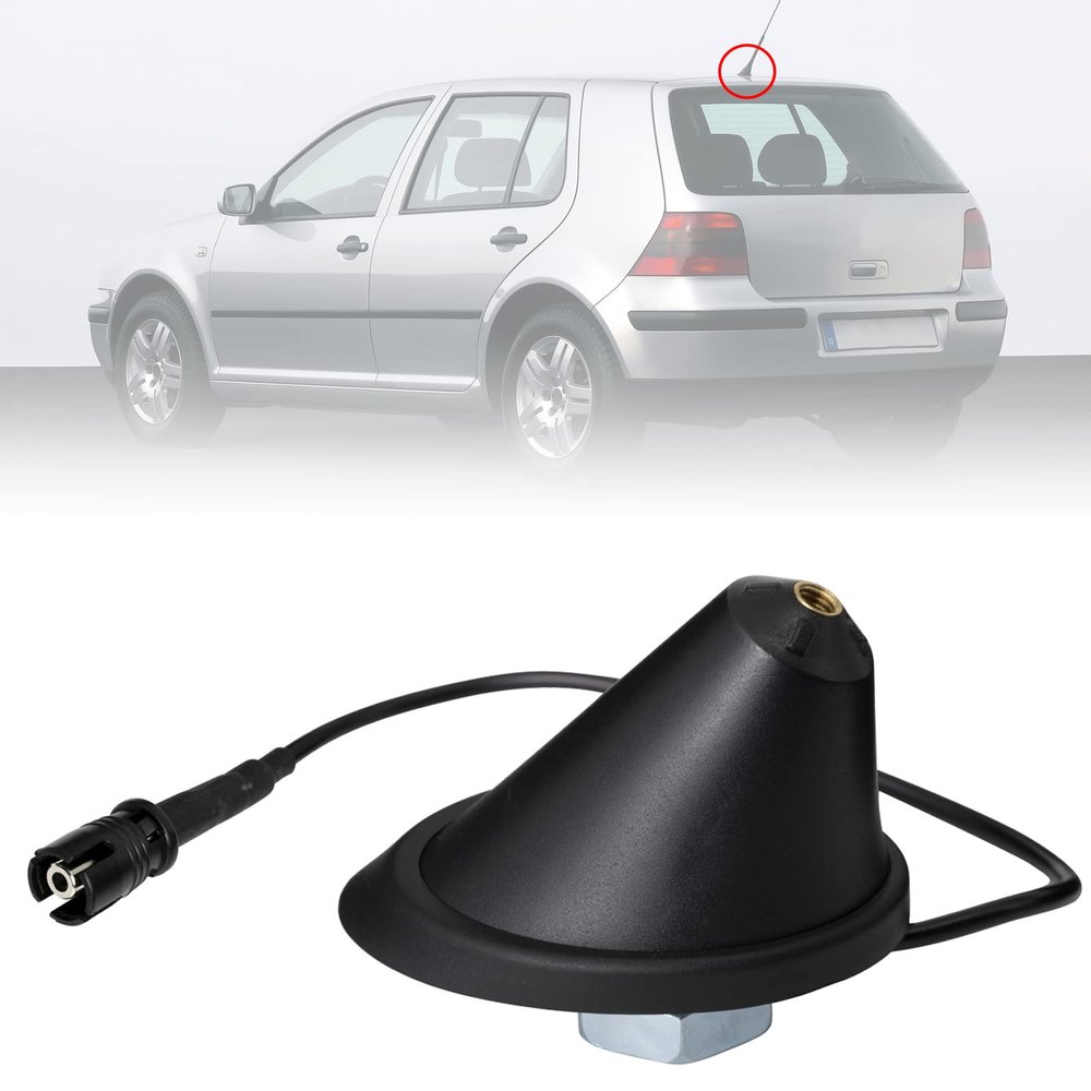 Car Roof Aerial Antenna Base Seal Mount Adapter Vehicle AM/FM Stereo Radio Amplified Signal for VW Golf Mazda 3 2004-2009 Toyota Prius 2004-2009