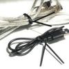 100pcs Plastic wire free metal free twist ties no wire inside for bundling and securing plastic bags, toy packaging or cables (Black Oval, 11 in) view 3