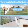 Universal Wireless Bridge Mount, 2pcs 11" J Pole & Wall-Mounted Mounting Bracket for Outdoor Access Point CPE, TV Antenna, Weather Station, Star Link Signal/WiFi Extender view 2