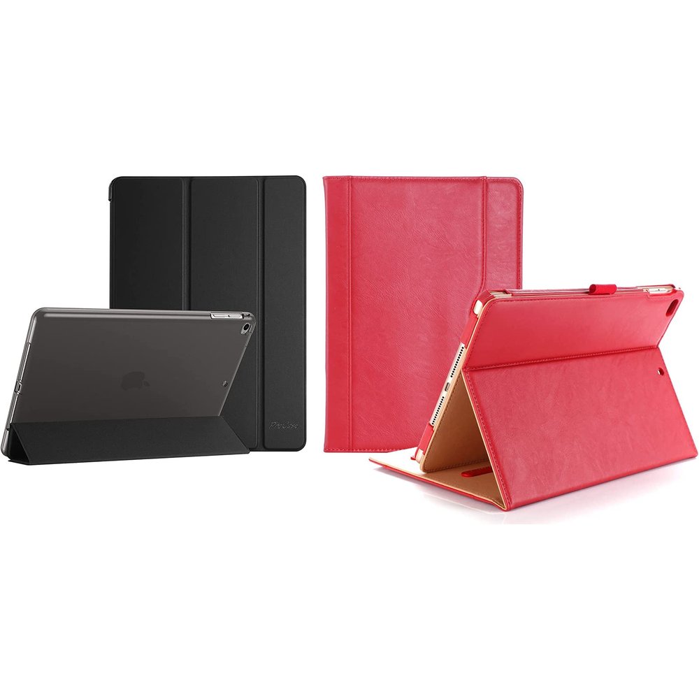 ProCase iPad 9.7 Inch Slim Case Bundle with iPad 9.7 Inch Stand Folio Cover