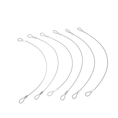 Mobestech 6pcs Action Camera Steel Tethers Colorful Coated Safety Lanyards for All Devices Durable Steel Wire for Secure Use