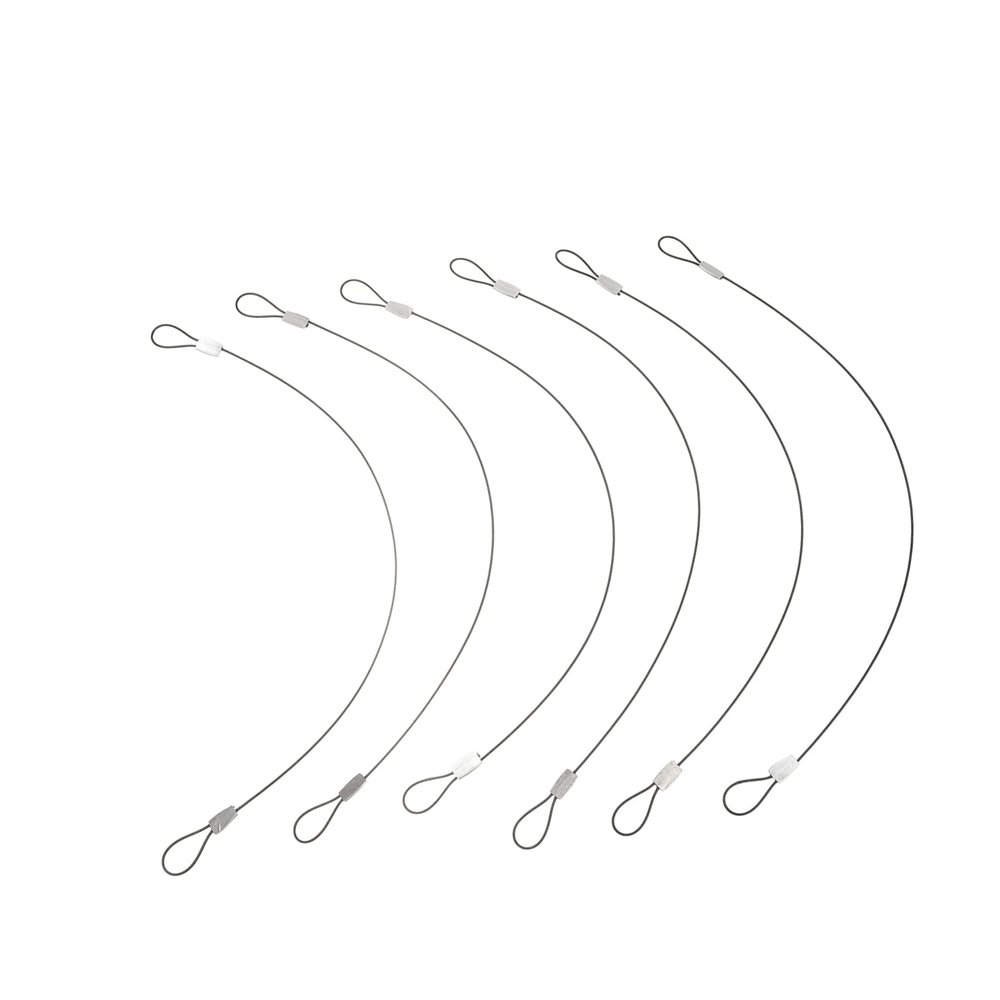 Mobestech 6pcs Action Camera Steel Tethers Colorful Coated Safety Lanyards for All Devices Durable Steel Wire for Secure Use