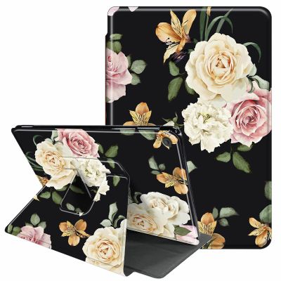 360 Degree Rotation Portable Case for Samsung Galaxy Tab A8 10.5 inch 2022 (SM-X200/X205/X207), Galaxy Tab A8 10.5", Multi-Angle Viewing Protective Cover with Auto Wake/Sleep, Watercolor Flower