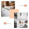 Drawer handle, bathroom furniture handle, 2Pcs, cabinet handle (12cm/15cm/22cm/35.5cm/60cm/80cm/100cm) bedside table handle (black),Black-80cm view 4