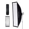 FEELWORLD FL125B 125W Video Light and FSR120 30x120 cm Rectangular Softbox view 3