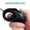 Mobestech Portable Mini 4D Trackball Mouse USB Wired Handheld Ergonomic Mouse with Thumb-Controlled Scroll for Laptop Desktop Office Use view 2