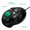 Mobestech Portable Mini 4D Trackball Mouse USB Wired Handheld Ergonomic Mouse with Thumb-Controlled Scroll for Laptop Desktop Office Use view 3