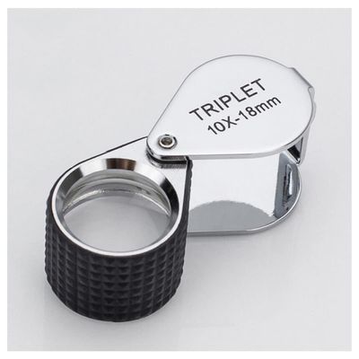 RADHAX Microscope Kit 10X 18mm Foldable Super Triplet Lens Magnifier Jewelry Microscope Lens Adapters