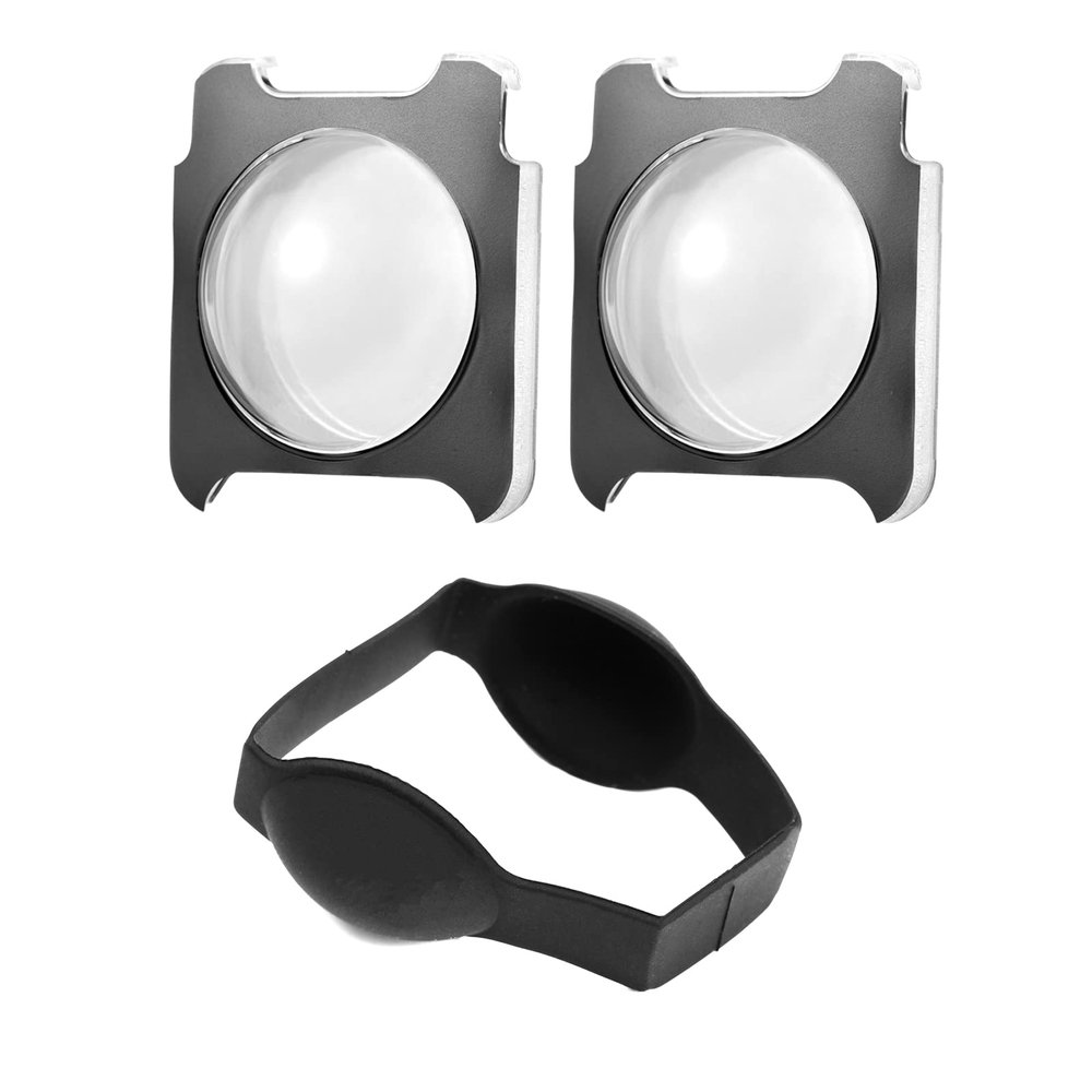 Andoer Pack of 2 Panoramic Camera Lens Protector Lens Cover Lens Protector Compatible with Insta360 ONE R/RS Camera