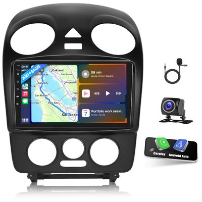 2+64GB Android 13 Car Stereo for Volkswagen VW Beetle 2004-2010 with Wireless CarPlay Android Auto, 9" Touch Screen Car Radio with GPS Navgation Bluetooth FM RDS Head Unit with HD Backup Camera