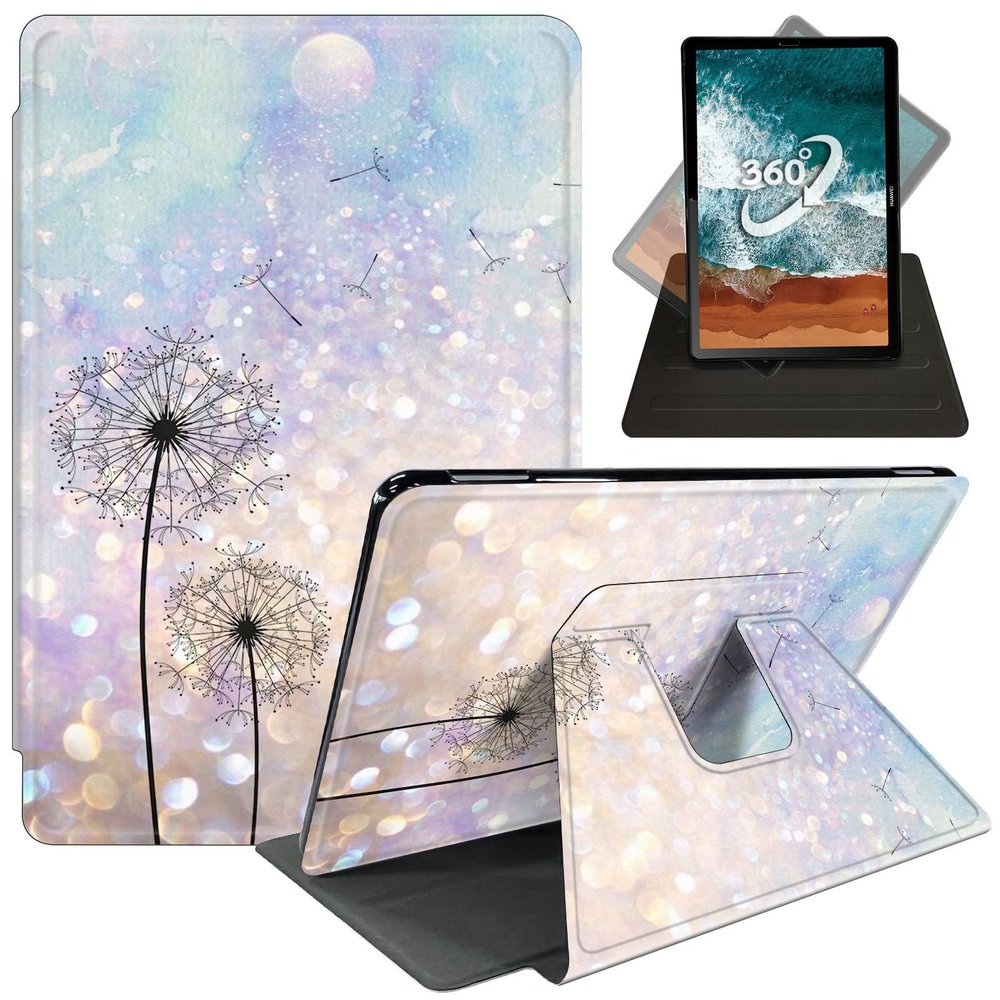 Case for 6.8'' Kindle Paperwhite (11th Generation,2021),360 Degree Rotating Swivel Stand Flip Case Covers for Kindle Paperwhite Signature Edition E-Reader 11th Gen-Dandelion Floral
