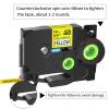 GREENCYCLE Compatible for Brother P Touch TZ TZe-631L1 Starry Laminated Glitter Rainbow Bling AZE Label Tape Black on Yellow 1/2" 12mm use in PTD210 PT-H100 PTH110 PT-D400AD PTD600 PT-1290, 50 Pack view 2