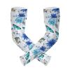 Dussdil Blue Cornflowers Butterflies Gardening Arm Sleeves Spring Floral Farm UV Sun Protection Cooling Arm Sleeves for Garden Farm Women Men with Thumb Hole view 2