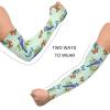 Dussdil Bird Flowers Gardening Garden Arm Sleeves Butterflies Farm UV Sun Protection Cooling Arm Sleeves for Farm Women Men with Thumb Hole view 4