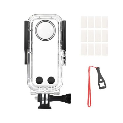Camnoon Panoramic Camera Dive Case Waterproof Case Diving Housing Underwater 40M Replacement for Insta360 X3 Camera
